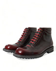 Dapper Dual-Tone Leather Ankle Boots