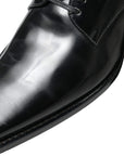 Elegant Black Leather Formal Flats