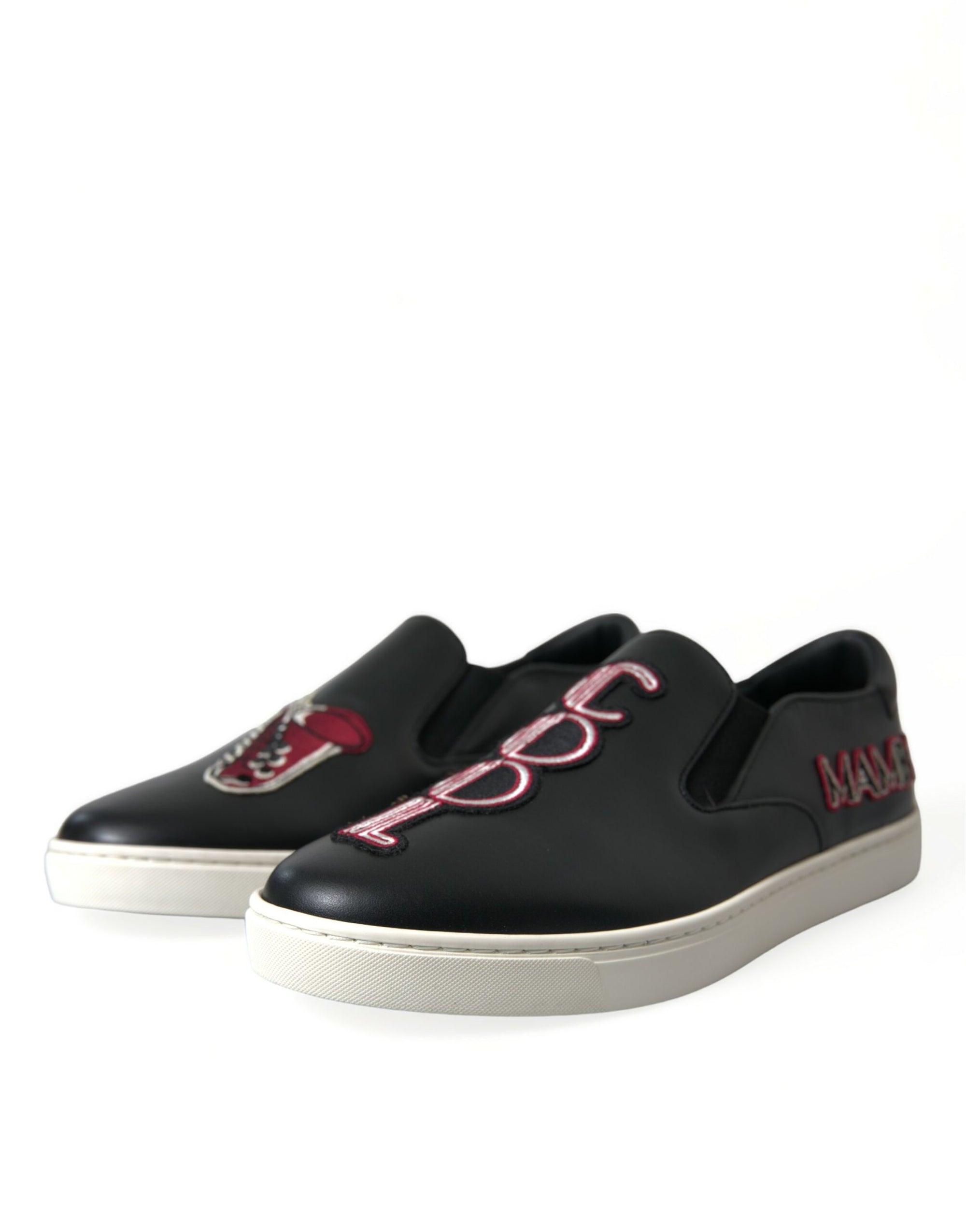 Elegant Black Slip-On Sneakers