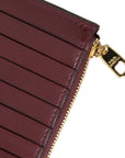 Maroon Leather Card Holder Wallet