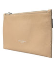 Elegance Redefined Beige Leather Belt Bag