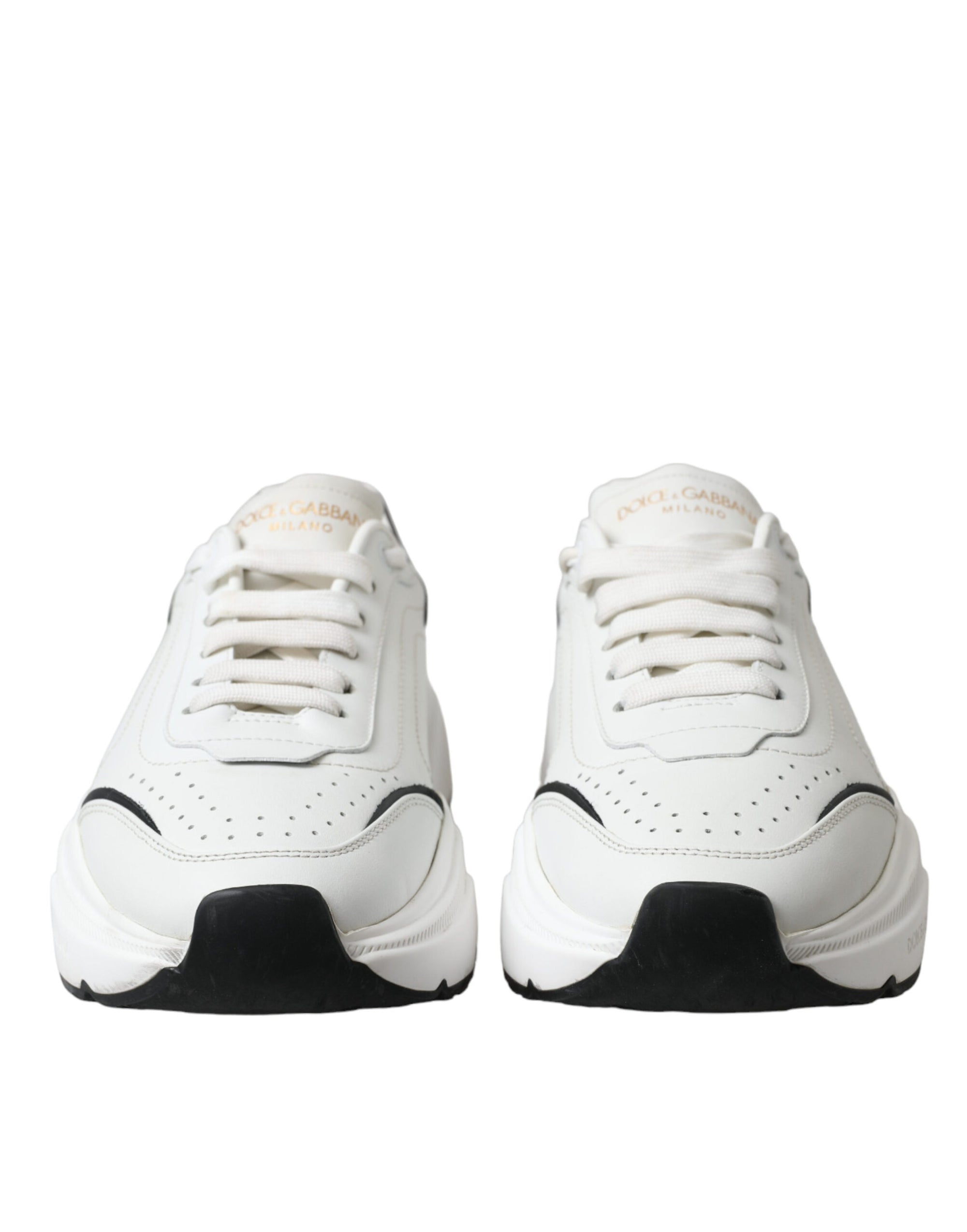Chic Black &amp; White Daymaster Leather Sneakers