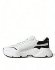 Chic Black & White Daymaster Leather Sneakers