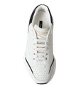 Chic Black & White Daymaster Leather Sneakers