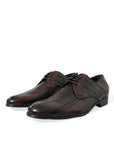 Elegant Striped Leather Dress Shoes