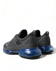 Elegant Men's Black Mesh Sneakers