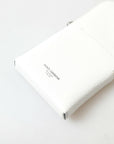 Elegant White Leather Phone Crossbody Bag