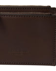 Elegant Brown Leather Coin Purse Wallet