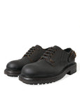 Elegant Mens Leather Derby Dress Shoes