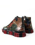 Multicolor High-Top Sneakers with Luxe Appeal