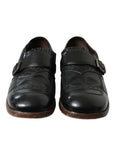 Elegant Black Leather Moccasins Dress Shoes