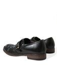 Elegant Black Leather Moccasins Dress Shoes