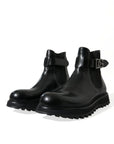 Elegant Black Calf Leather Chelsea Boots