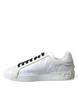 Elegant Off-White Leather Sneakers