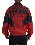 Red Leopard Zip Sweater Jacket