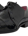 Elegant Black Patent Leather Formal Men's Shoes