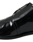 Elegant Black Patent Leather Formal Men's Shoes