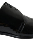 Elegant Black Patent Leather Formal Men's Shoes