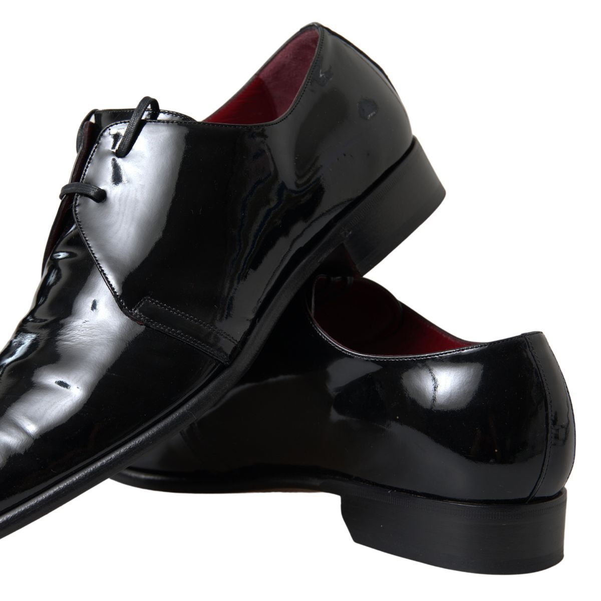 Elegant Black Patent Leather Formal Men&#39;s Shoes