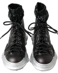 Black High Top Sneaker Bootie