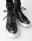 Black High Top Sneaker Bootie