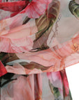 Floral Silk Chiffon Maxi Coat