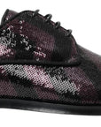 Elegant Sequin Embellished Derby Shoes