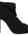 Elegant Virgin Wool Mid Calf Boots