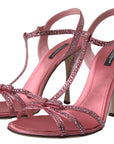 Elegant Pink Ankle Strap Sandals