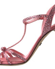 Elegant Pink Ankle Strap Sandals