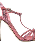 Elegant Pink Ankle Strap Sandals