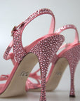 Elegant Pink Ankle Strap Sandals