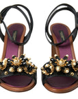 Elegant Embellished Leather Sandals