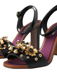 Elegant Embellished Leather Sandals