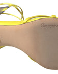 Enchanting Yellow Ankle Strap Sandals