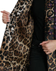 Exquisite Jacquard Trench With Tiger Motif