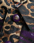 Exquisite Jacquard Trench With Tiger Motif