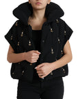 Elegant Quilted Jacket with Pearl Embellishment