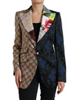 Elegant Multicolor Patchwork Blazer