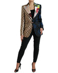 Elegant Multicolor Patchwork Blazer