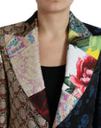 Elegant Multicolor Patchwork Blazer