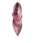 Enchanting Pink Crystal Pumps