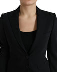 Chic Wool Blend Peak Lapel Blazer