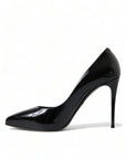 Elegant Black Patent Stiletto Heels