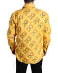 Elegant Yellow Padded Blouson Jacket