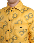 Elegant Yellow Padded Blouson Jacket