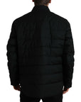 Elegant Black Padded Parka Jacket