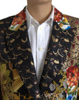 Elegant Multicolor Single Breasted Jacket