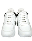 Alexander McQueen Women White Leather Suede Sneaker