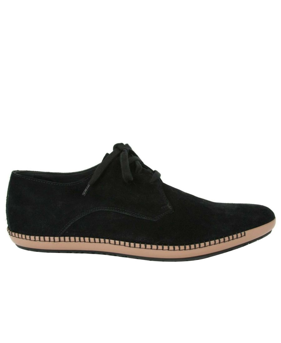 Bottega Veneta Men&#39;s Black Suede Pointed Toe Dress Shoe
